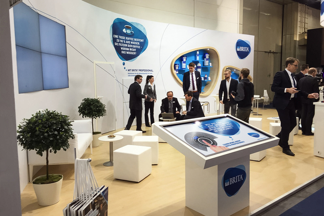 Unsere Partneragentur Seitenwind aus Regensburg erstellte für ihren Kunden BRITA eine sehenswerte p&p MultiTouch App für den Messeauftritt auf der Internorga in Hamburg.