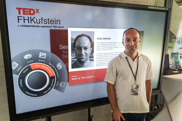 Ideal im Einsatz für Veranstaltungen wie die TEDx Talks 2016 an der FH Kufstein macht p&p MultiTouch aus dem Event ein angreifbares Erlebnis.