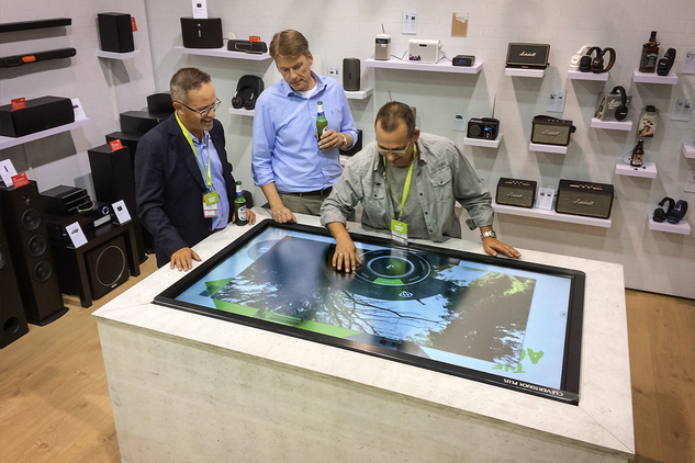 p&p MultiTouch macht für AQIPA Marken auf der IFA 2016 erlebbar für Vertriebspartner und Endkunden.
